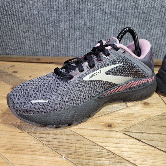 Brooks Adrenaline GTS 22 Women's Size 9.5 B Pearl black Metallic Running Sneaker - Picture 5 of 13